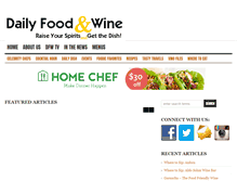 Tablet Screenshot of dailyfoodandwine.com